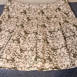 Merona Elegant Cream and Green Women's Skirt size 18 NWT